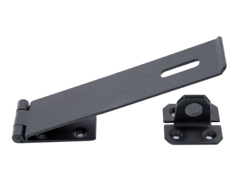  Cronex Safety Hasp And Staple 4-1/2 Inch  Epoxy Black 1 Each CXI61745