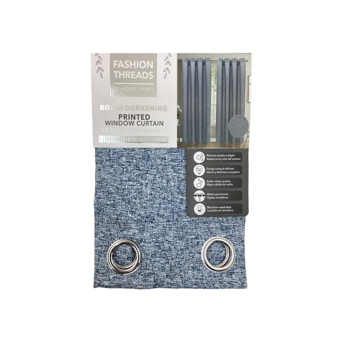 PRINTED BLACKOUT CURTAIN RING