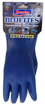  Spontex  Heavy Duty Gloves Medium  Blue  1 Each 18005