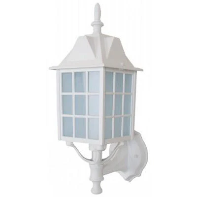 1LT OUTDOOR WALL FIXTURE WHT