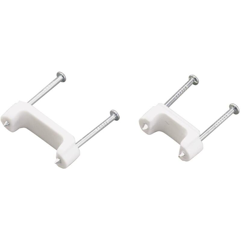 ECM Industries Cable Staple Plastic  3/4 Inch  50 Pack  PS-75