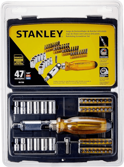  Stanley Ratchet Spanner Set 47 Piece  1 Each 95IB68736