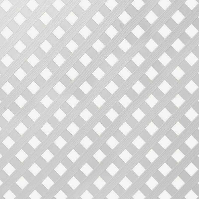 Pvc Lattice Privacy 4x8 Feet White 1 Sheet 1131010