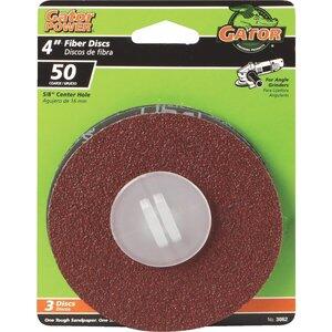  Gator  Fiber Disc 50 Grit 3 Pack  4 Inch  1 Each  3062