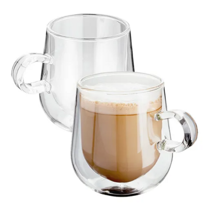 LATTE GLASS SET 275ML 2PC