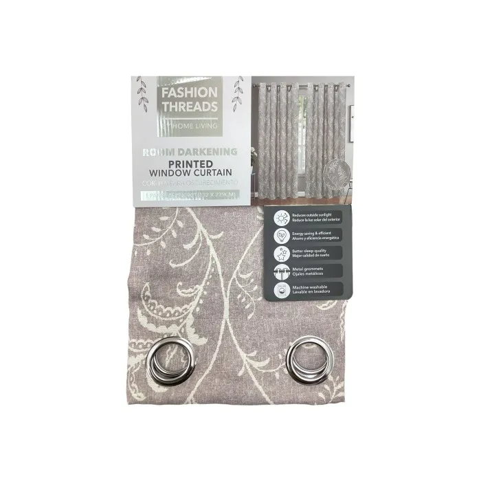 PRINTED BLACKOUT CURTAIN RING