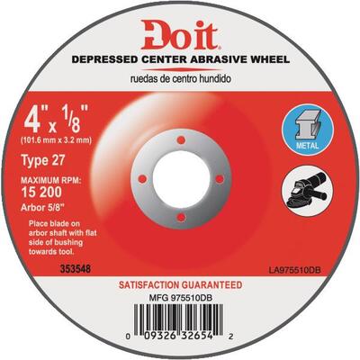  Do It Best  Metal Cut Off Wheel  4x5/8 Inch  1 Each 972680DB