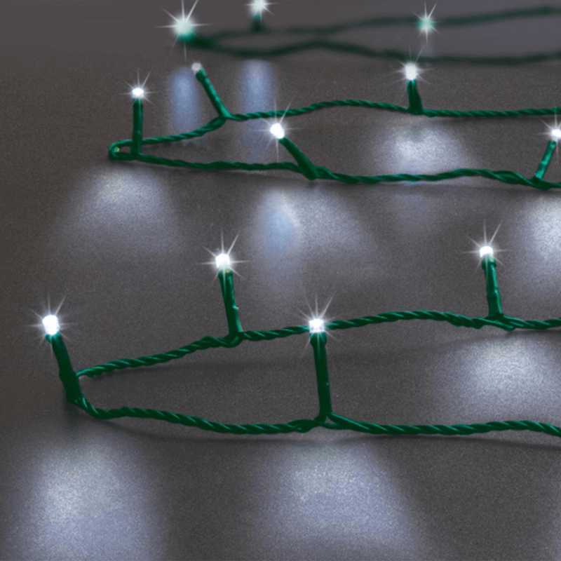 XMAS GARLAND C/WHT 200LED