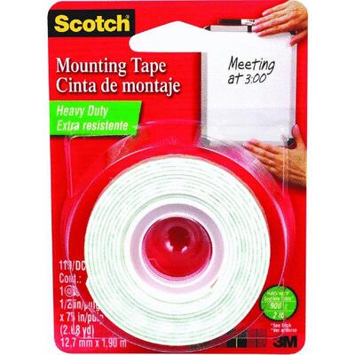  Scotch Mounting Tape 1/2x75 Inch 1 Roll 110S