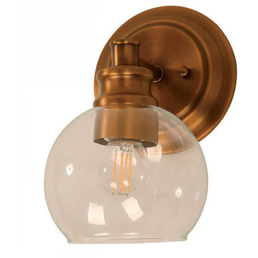WALL LAMP 1L GOLD AB E27 40W