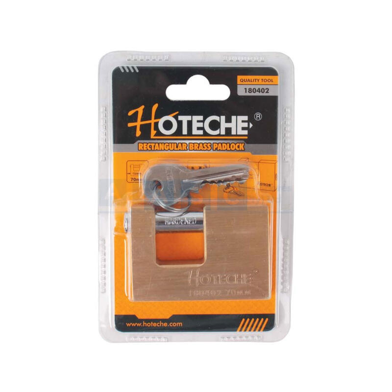 Hoteche Brass Block Lock 1 Each 180402