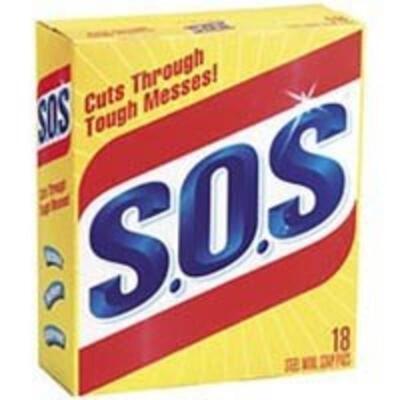  SOS Steel Wool Pad 18 Ct  1 Each 98018