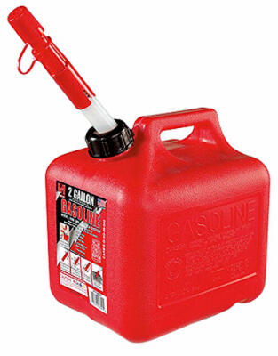  Polyethylene Gas Can 2 Gallon Red 1 Each 2310