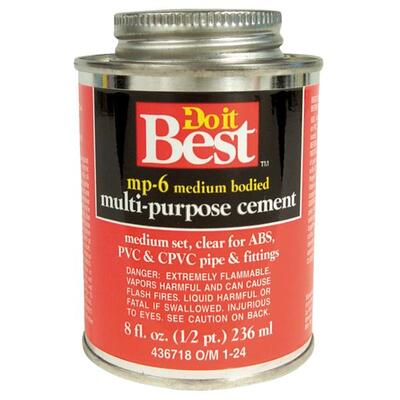  Do It Best  Multipurpose Cement  8 Ounce  1 Each 018017-24