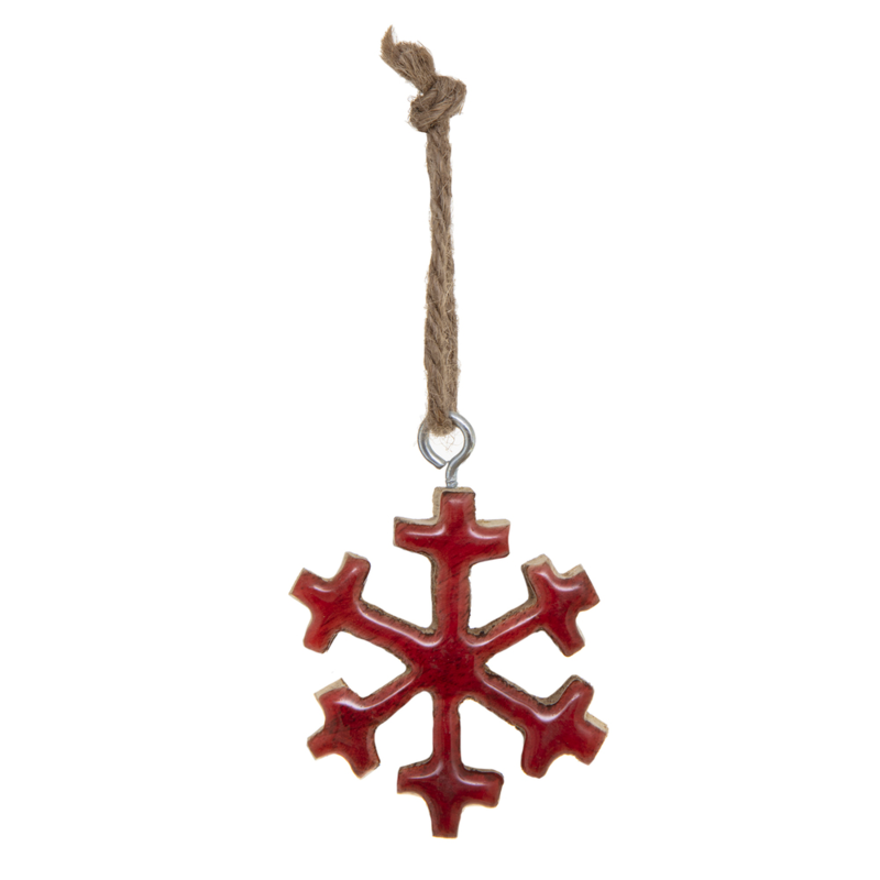 WOOD FLAKE INTO JAR 6CM RED