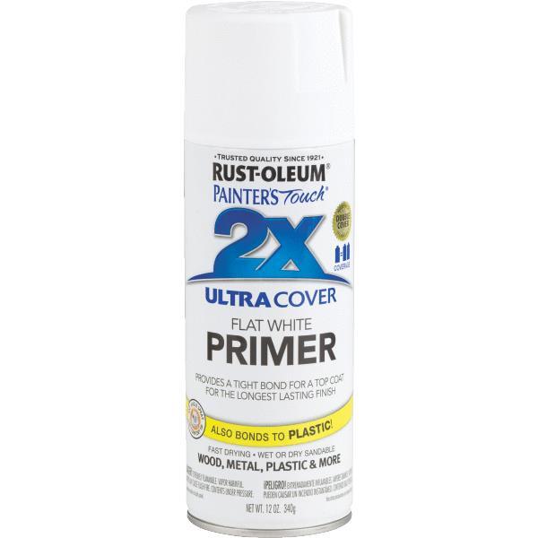 Rust-Oleum Painter's Touch Primer Spray paint 12oz White 1 Each 249058