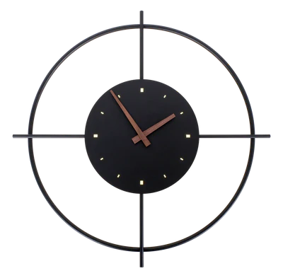 WALL CLOCK 00395W-BK-30K