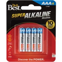 ALKALINE BATTERY AAA 4PK