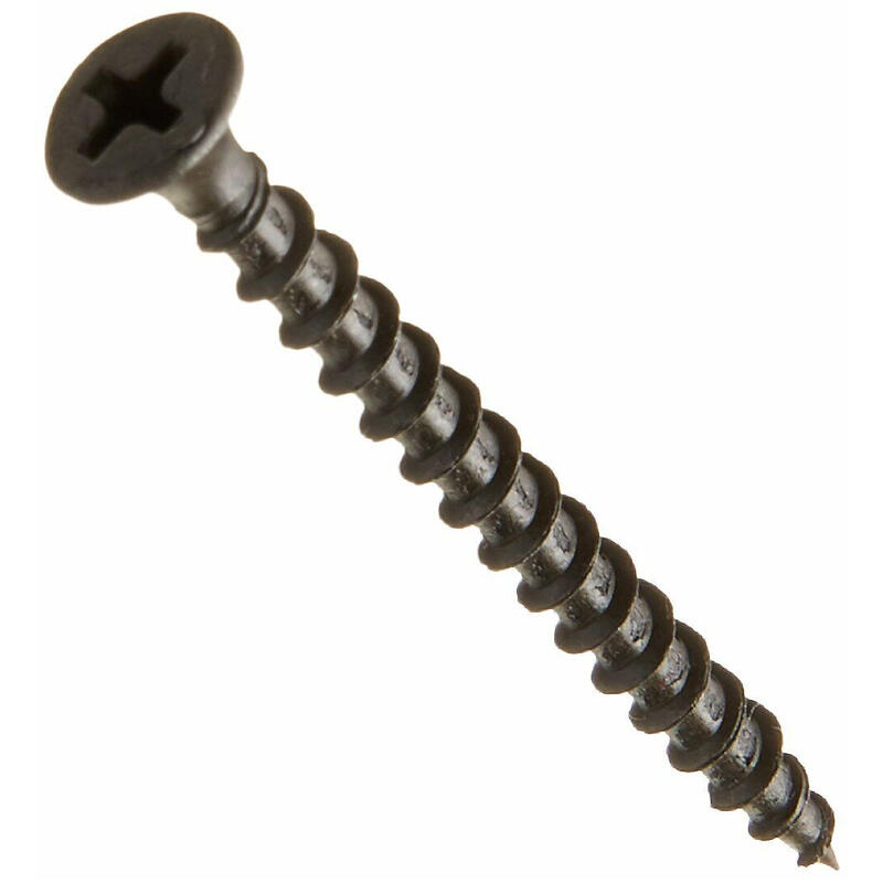  Grip Rite  Coarse Thread Drywall Screw #6x1-1/4 Inch  Black  1 Box 114CDWS1