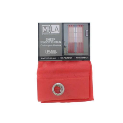 SOLID SHEER PANEL CURTAIN CORA