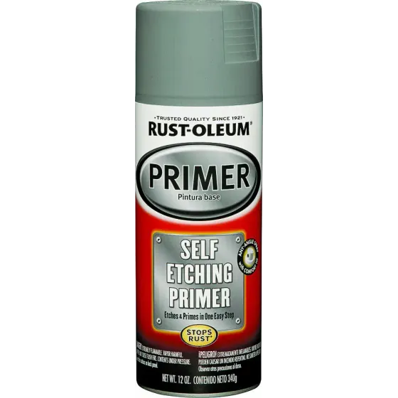 Stops Rust Self Etching Primer Spray Paint 12oz Dark Green 1 Each 249322