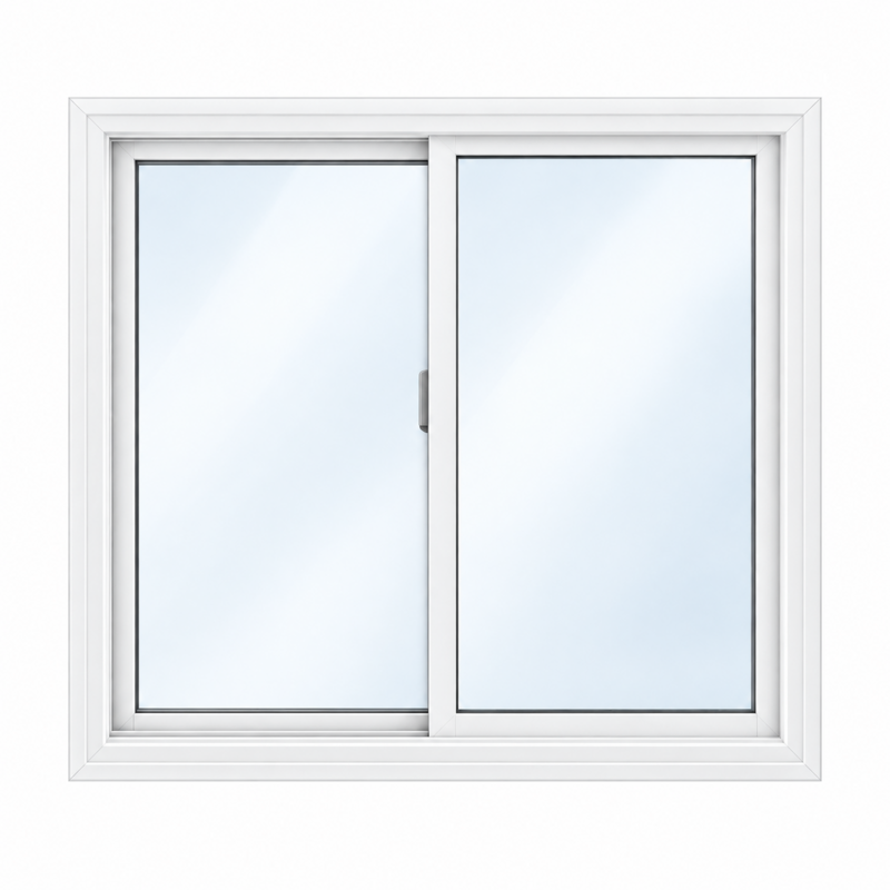 WINDOW 24WX24H PL UPVC GLIDER