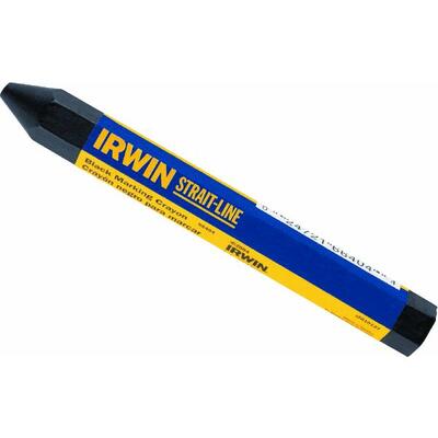 Irwin  Strait-Line  Lumber Crayon Black 1 Each 66404: $3.58