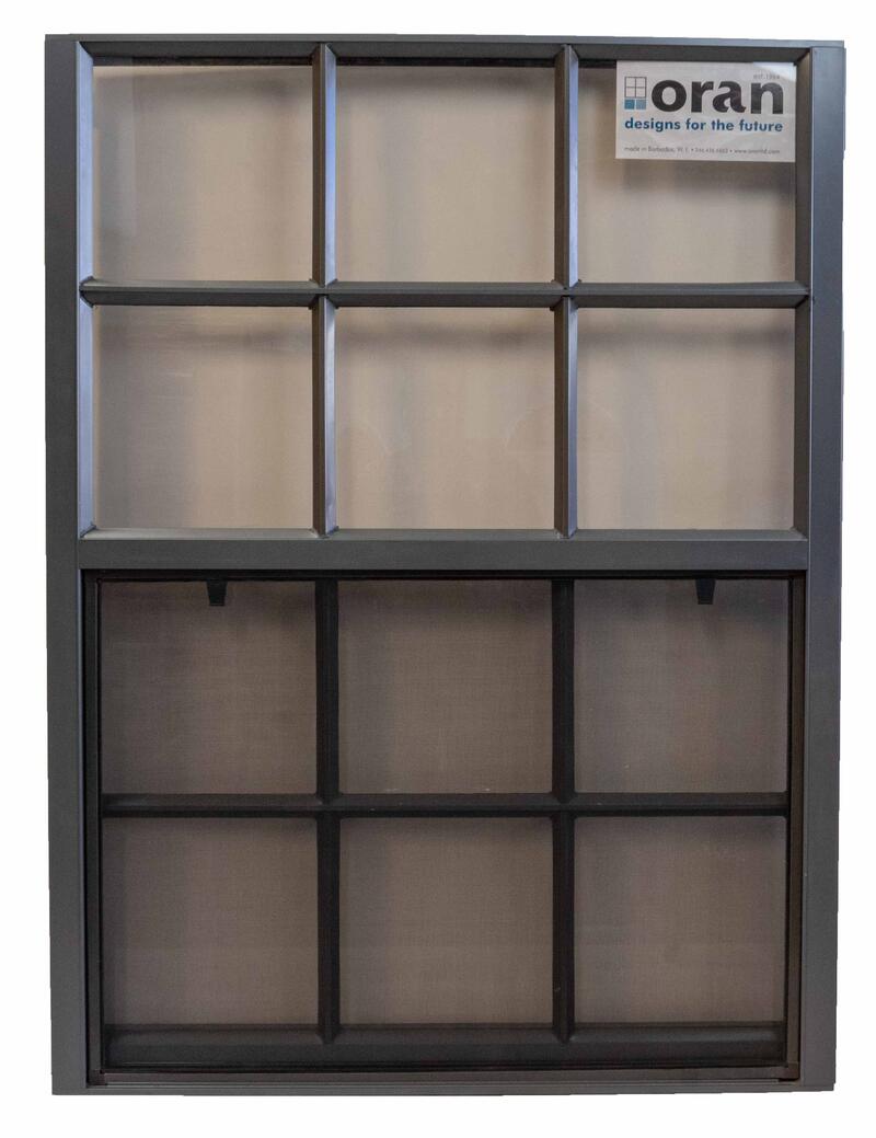 Oran Sash Window With Tint 36wx48h Aluminum Black 1 Each