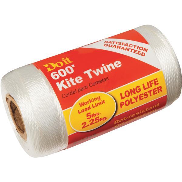  Do It Best  Polyester Kite Twine 0.020 Inchx600 Foot  White 1 Each 635448