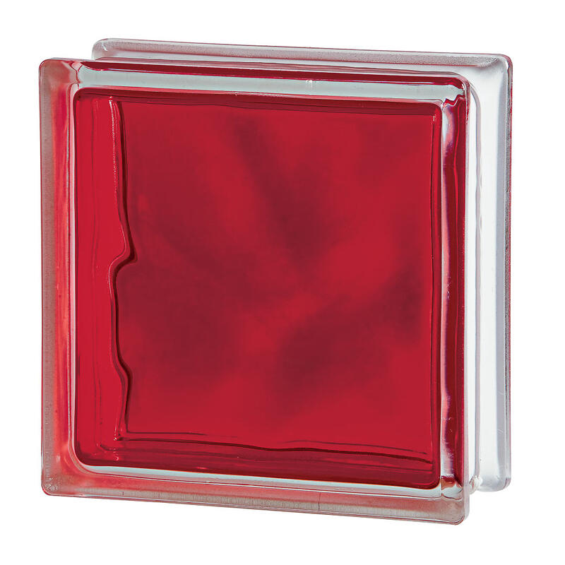 Glass Block Brilly Red 1 Each BLSE114149
