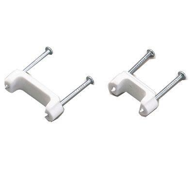 Gardner Bender  WireGard Coaxial Staple 3/4 Inch  White 15 Pack  PS-1575T2