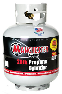 Manchester Tank & Equipment Propane Tank 20Lb White 1 Each 10504