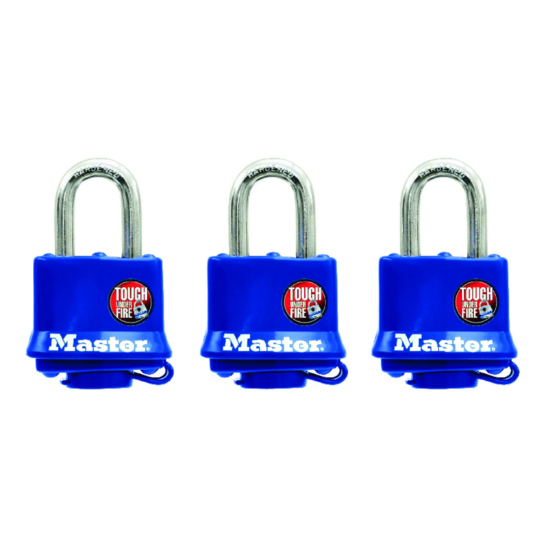 LAMINATED PADLOCKS 3PK