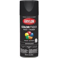Krylon  Color Maxx Satin Spray Paint 12 Ounce Black  1 Each K05557007