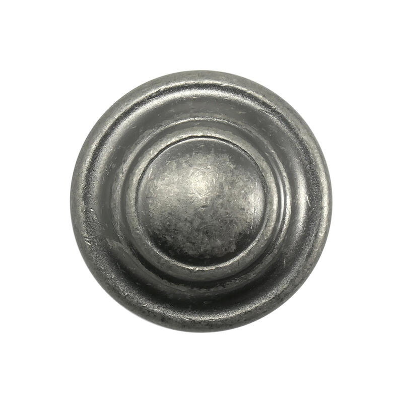 Laurey Windsor Cabinet Knob  1-3/8 Inch  Antique Pewter  1 Each 51806