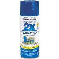 Rust-Oleum Gloss Primer Spray Paint 12oz Brilliant Blue 1 Each 249120