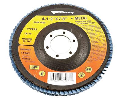  Forney  Angle Grinder Flap Disc 80 Grit 4-1/2x7/8 Inch 1 Each 71987