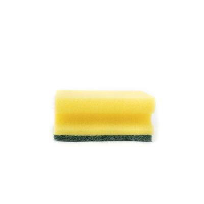 Scrubber Sponge  Yellow And Green 1 Each 5000040