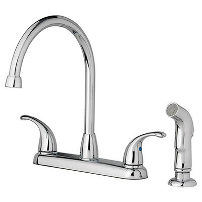  HomePointe  Double Lever Kitchen Faucet  Chrome  1 Each 67157-1X01-MC