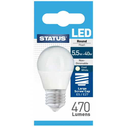 BULB RD C/WHITE 5.5W