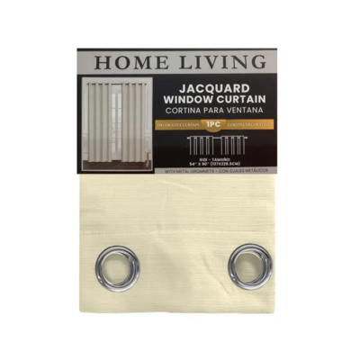 JACQUARD GROMMET CURTAIN