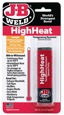  Jb Weld  High Heat Putty  20oz 1 Each 8297