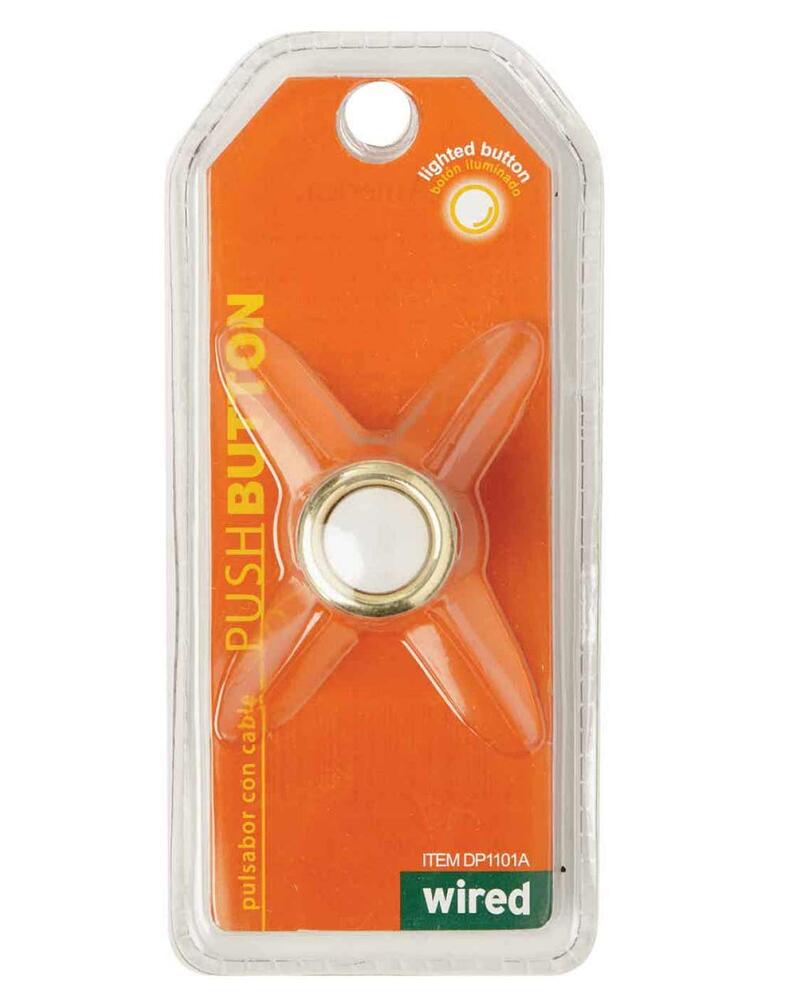 Iq America Push Button Lighted Gold 1 Each DP-1101A