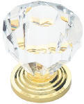 Liberty Acrylic Faceted Knob 1-1/4 Inch  Clear 1 Each P30122C-CL-C5