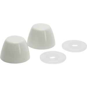  Fluidmaster  Toilet Bowl Bolt Caps White 1 Each 7115