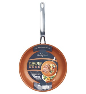 COPPER FRYING PAN W/ EDGE 8