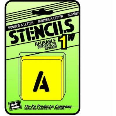  Hy-Ko Number And Letter Stencil Set  6 Inch  1 Each ST-6