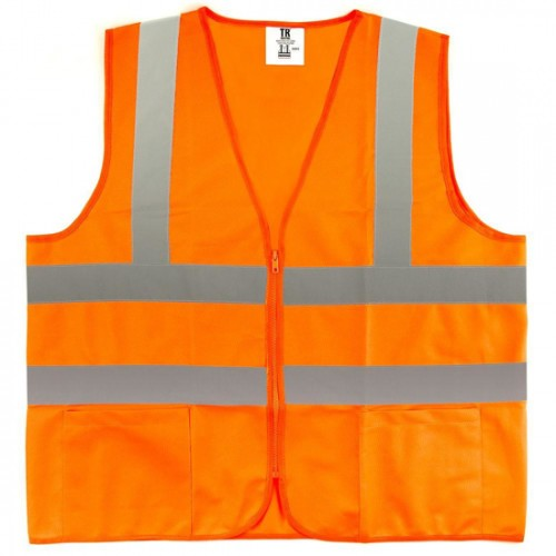 Traffic Safety Vest  Large  Orange  1 Each TSVOR-L