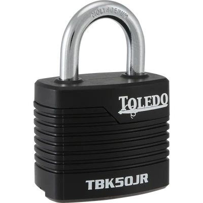  Toledo  Laminated Padlock  53mm Black  1 Each T-TBK50JR