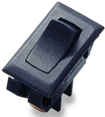 Gb Electrical Rock Switch 12A/125V Black 1 Each GSW-41
